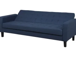 Beliani 3-Istuttava Vuodesohva Kangas Tummansininen Vehkoo Outlet