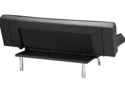 Beliani 3-Istuttava Vuodesohva Keinonahka Musta Bristol Clearance