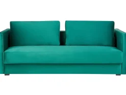 Beliani 3-Istuttava Vuodesohva Sametti Säilytystila Smaragdinvihrea Eksjo Best Sale