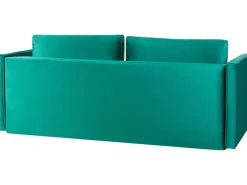 Beliani 3-Istuttava Vuodesohva Sametti Säilytystila Smaragdinvihrea Eksjo Best Sale