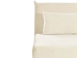 Beliani 1-Istuttava Vuodesohva Sametti Kermanvalkoinen Setten Best Sale