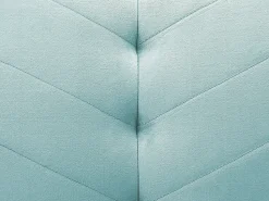 Beliani 3-Istuttava Vuodesohva Sametti Vaaleansininen Senja Hot