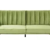 Beliani 3-Istuttava Vuodesohva Sametti Oliivinvihrea Vimmerby Store