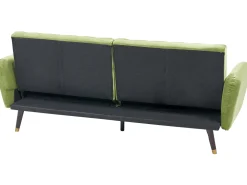 Beliani 3-Istuttava Vuodesohva Sametti Oliivinvihrea Vimmerby Store