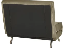 Beliani 1-Istuttava Vuodesohva Sametti Oliivinvihrea Farris Fashion