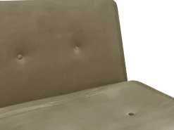 Beliani 1-Istuttava Vuodesohva Sametti Oliivinvihrea Farris Fashion