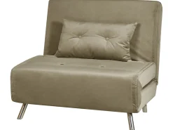 Beliani 1-Istuttava Vuodesohva Sametti Oliivinvihrea Farris Fashion