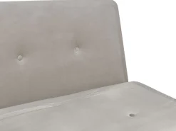 Beliani 1-Istuttava Vuodesohva Sametti Vaaleanharmaa Farris Shop