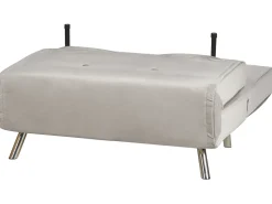 Beliani 1-Istuttava Vuodesohva Sametti Vaaleanharmaa Farris Shop