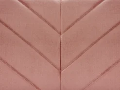 Beliani 3-Istuttava Vuodesohva Sametti Vaaleanpunainen Senja Hot