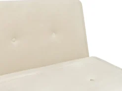 Beliani 1-Istuttava Vuodesohva Sametti Kermanvalkoinen Farris Online