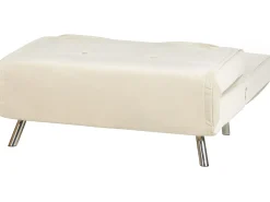 Beliani 1-Istuttava Vuodesohva Sametti Kermanvalkoinen Farris Online