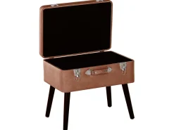 Beliani Jakkara Keinonahka Säilytystila Kullanruskea 52 X 36 Cm Mallard Outlet