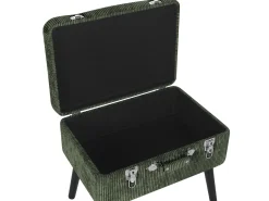 Beliani Jakkara Vakosametti Säilytystila Tummanvihrea 52 X 36 Cm Mallard Fashion