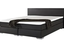 Beliani Jenkkisanky Kangas Musta 180 X 200 Cm President New