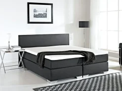 Beliani Jenkkisanky Kangas Musta 180 X 200 Cm President New