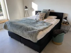 Beliani Jenkkisanky Kangas Musta 180 X 200 Cm President New