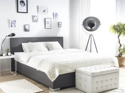 Beliani Jenkkisanky Kangas Tummanharmaa 180 X 200 Cm President Sale