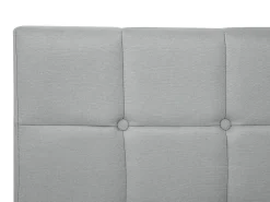 Beliani Jenkkisanky Kangas Vaaleanharmaa 140 X 200 Cm Admiral Fashion