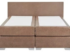 Beliani Jenkkisanky Keinonahka Ruskea 160 X 200 Cm President Flash Sale