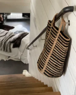 Beliani Juuttikori Beige/Musta 26 Cm Jhansi Clearance