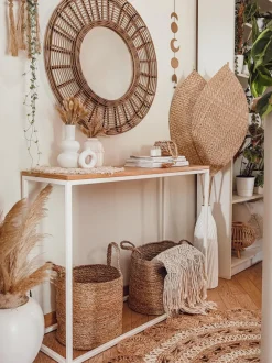 Beliani Juuttikori Hiekanruskea 2 Kpl Kaella Clearance