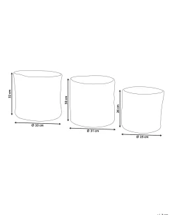 Beliani Juuttikori Hiekanruskea 3 Kpl Artigala Flash Sale