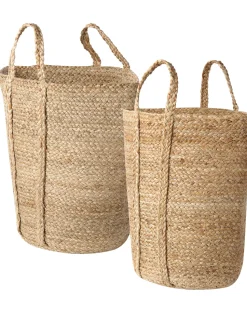 Beliani Juuttikori Luonnonvari 30 Cm 2 Kpl Ornach New