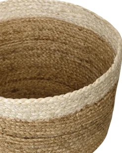 Beliani Juuttikori Luonnonvari/Beige 3 Kpl Tajori Flash Sale