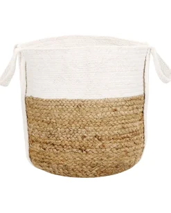 Beliani Juuttikori Luonnonvari/Valkoinen 2 Kpl Bellpat Cheap