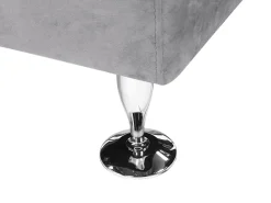 Beliani Kaareva Vaaleanharmaa 7-Istuttava Samettisohva Rotunde Online