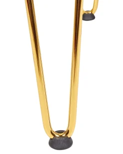 Beliani Kampauspoyta 2 Laatikkoa Led-Peili Jakkara Valkoinen/Kulta Caen Cheap