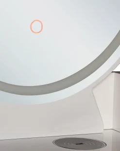 Beliani Kampauspoyta 4 Laatikkoa Led-Peili Usb-Portti Jakkara Valkoinen/Musta Soye Fashion