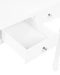 Beliani Kampauspoyta 4 Laatikkoa Peili Jakkara Valkoinen Amour Cheap