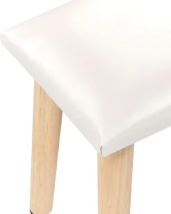 Beliani Kampauspoyta 2 Laatikkoa Peili Jakkara Valkoinen Brioude Flash Sale