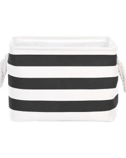 Beliani Kangaskori Musta/Valkoinen 3 Kpl Darqab Fashion