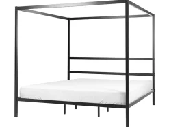 Beliani Katossanky Metalli Musta 180 X 200 Cm Lestards Cheap