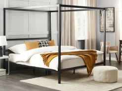 Beliani Katossanky Metalli Musta 180 X 200 Cm Lestards Cheap