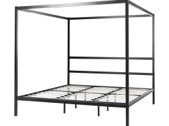 Beliani Katossanky Metalli Musta 180 X 200 Cm Lestards Cheap