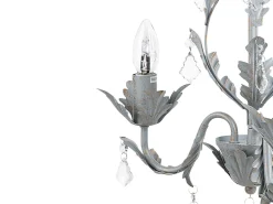 Beliani Kattokruunu 3 Polttimoa Rauta Harmaa Isen Best Sale