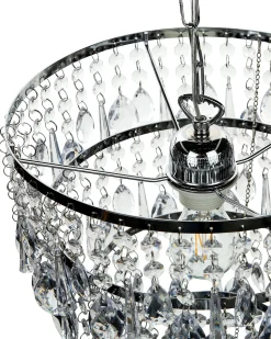 Beliani Kattokruunu Rauta Hopea Entwash Outlet