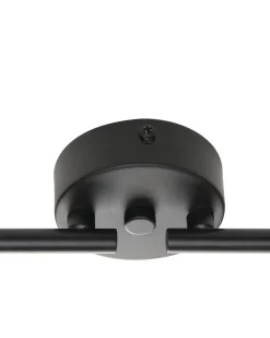 Beliani Kattovalaisin 4 Polttimoa Metalli Musta Golok New