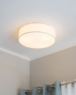 Beliani Kattovalaisin 3 Polttimoa Polypuuvilla Valkoinen Rena Outlet