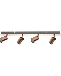 Beliani Kattovalaisin 4 Polttimoa Metalli Kupari Tigris Hot