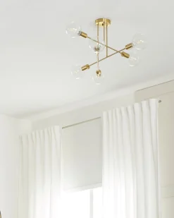 Beliani Kattovalaisin 6 Polttimoa Metalli Messinki Kidane Cheap