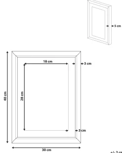 Beliani Kehystetty Taulu Monivarinen 30 X 40 Cm Balala Outlet