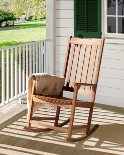 Beliani Keinutuoli Akaasia Vaalea Puu Bojano Best Sale