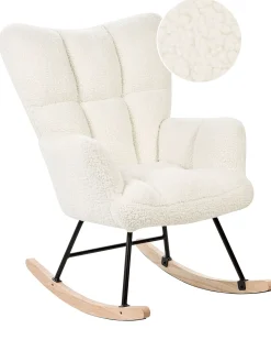 Beliani Keinutuoli Buklee Valkoinen Oulu Best