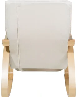 Beliani Keinutuoli Kangas Kermanvalkoinen Weston Best Sale