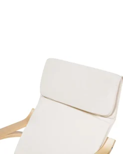 Beliani Keinutuoli Kangas Kermanvalkoinen Weston Best Sale